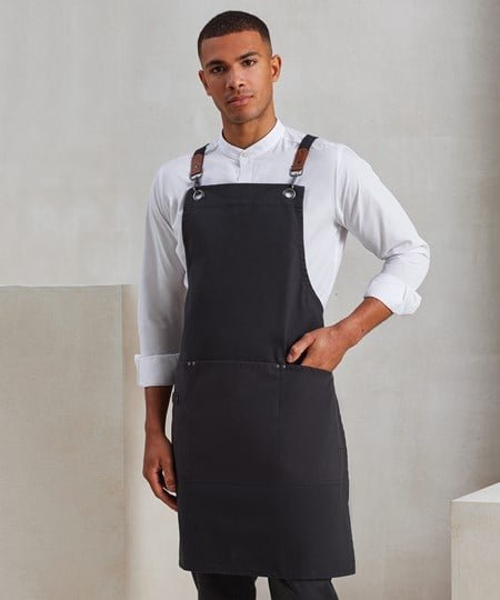 Clip ‘n’ Clasp cross-back bib apron